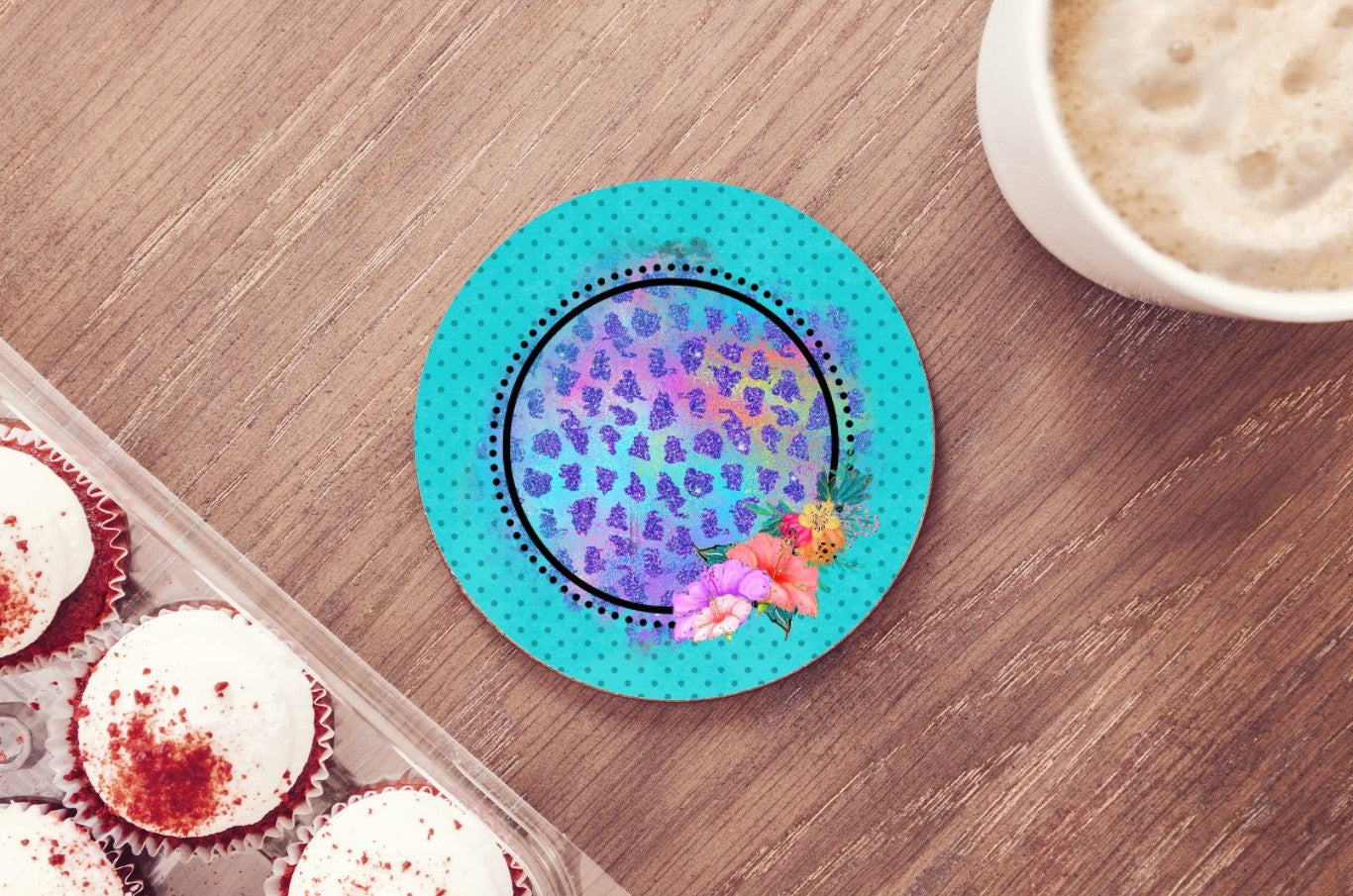 Polka Dots Car Coasters