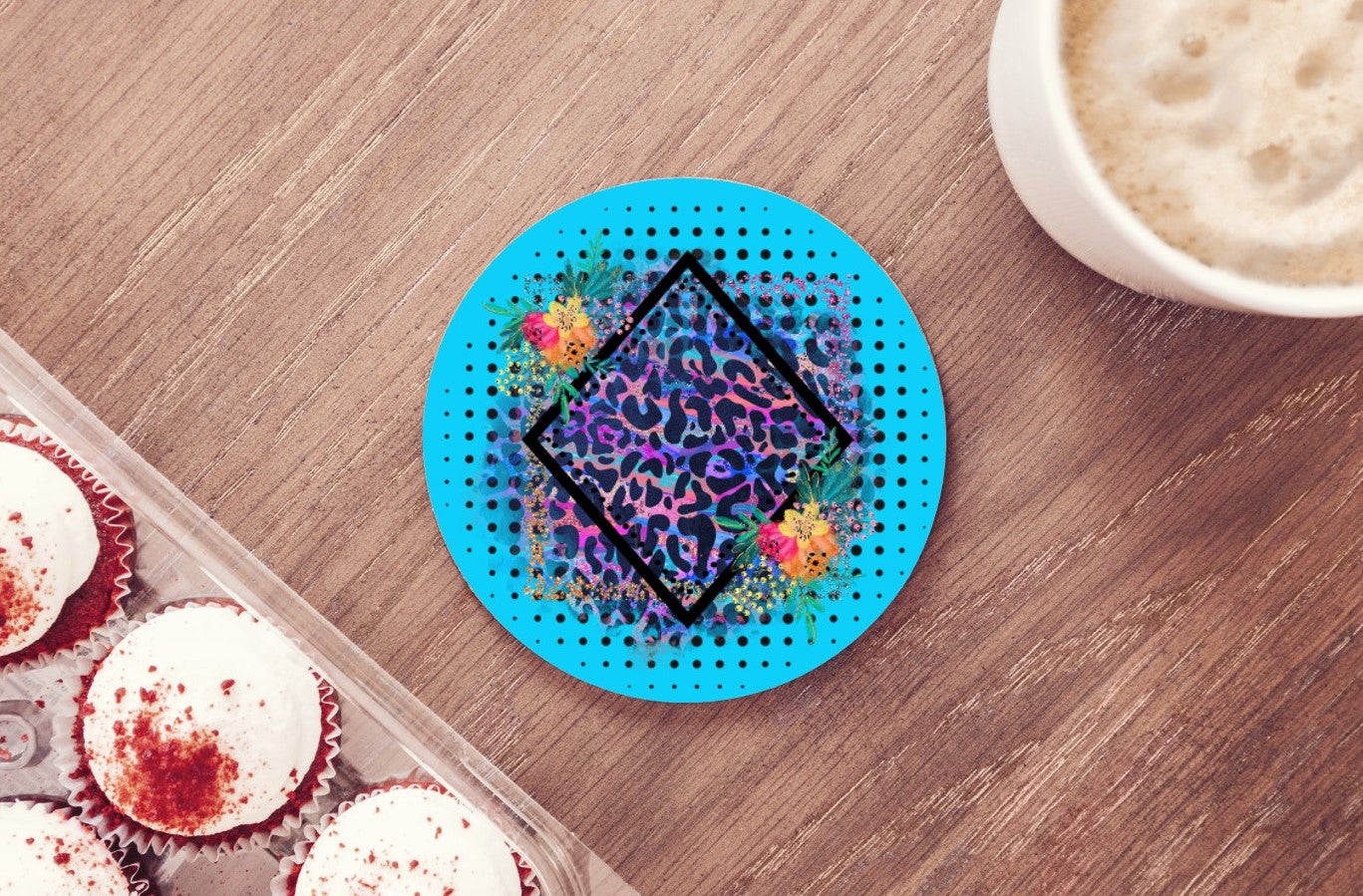 Polka Dots Car Coasters