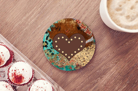 Heart Car Coaster