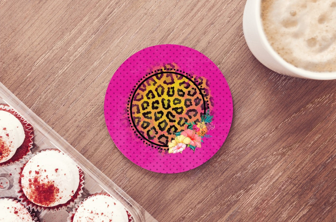 Polka Dots Car Coasters