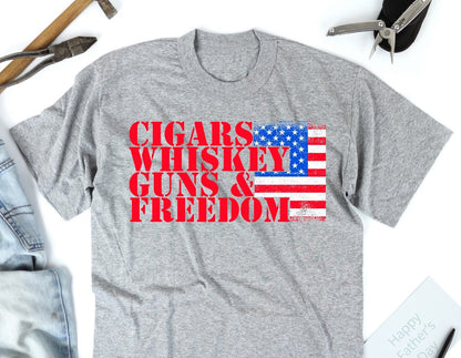 Cigars, Whiskey, Guns & Freedom Sweatshirt
